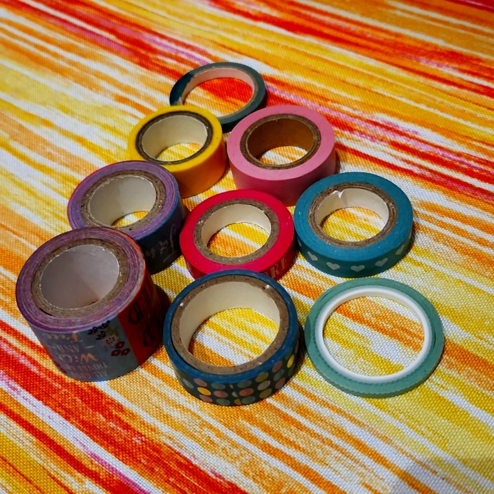 WASHI TAPE -9 ct barely used - Picture 2 of 2